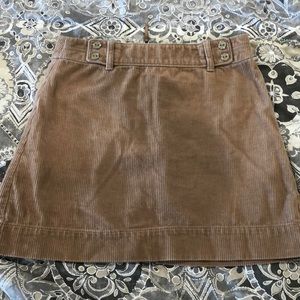 Khaki corduroy skirt size 6 LOFT